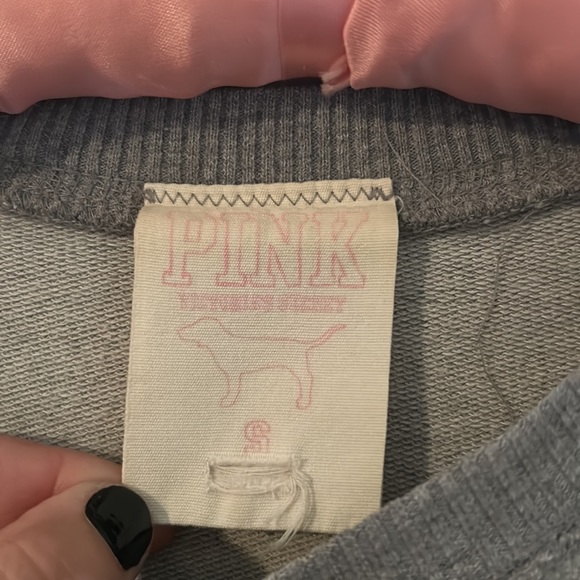 PINK sweatshirt with pockets in front - Picture 5 of 6